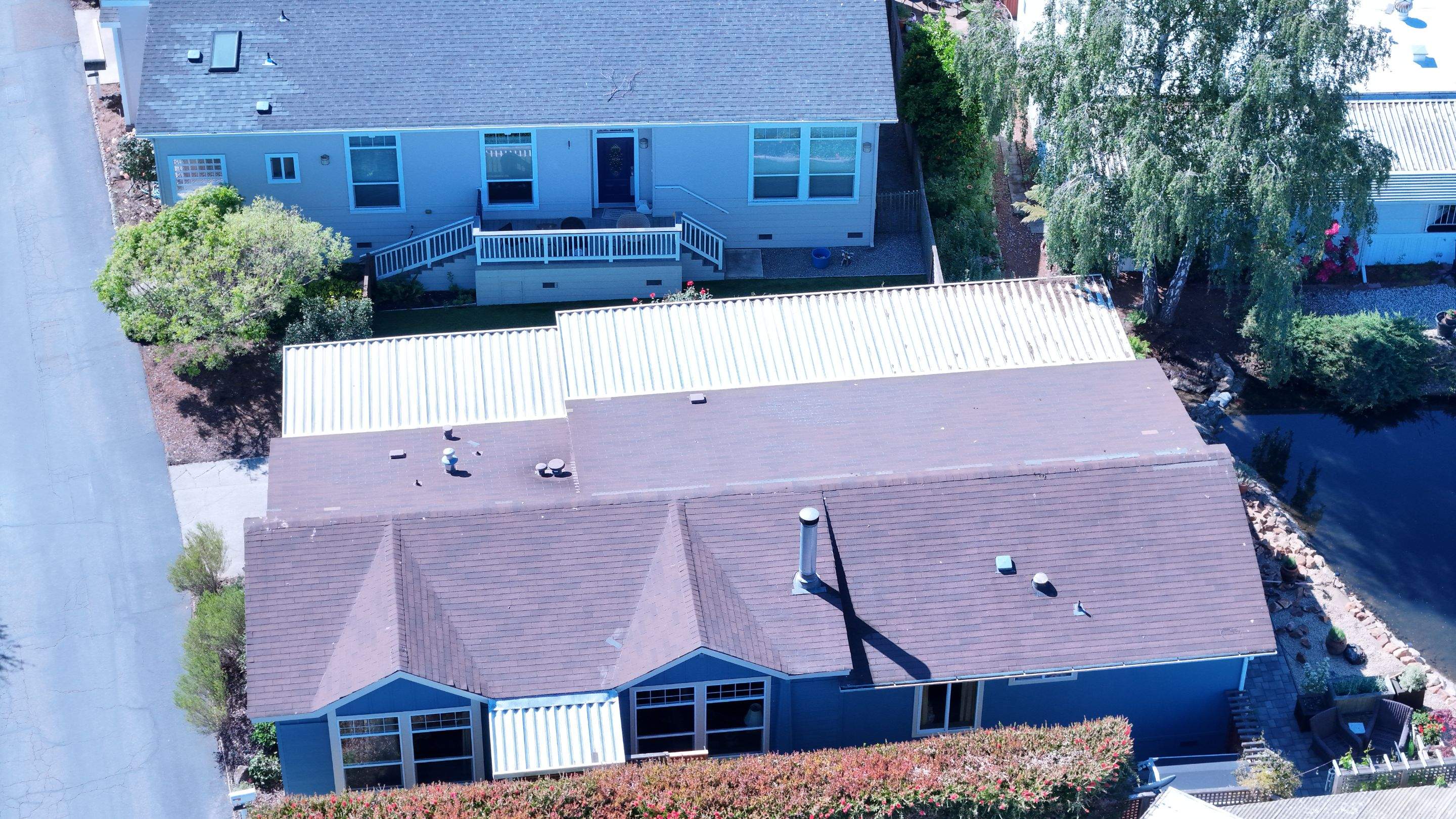 Completed roof replacement from a previous insurance claim project
